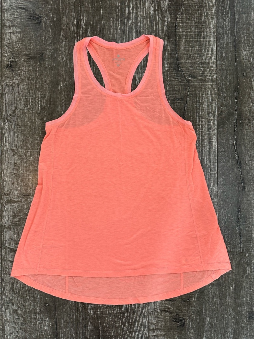 Athleta Essence Mesh Trim Racerback Tank Top - Coral Pink - XS